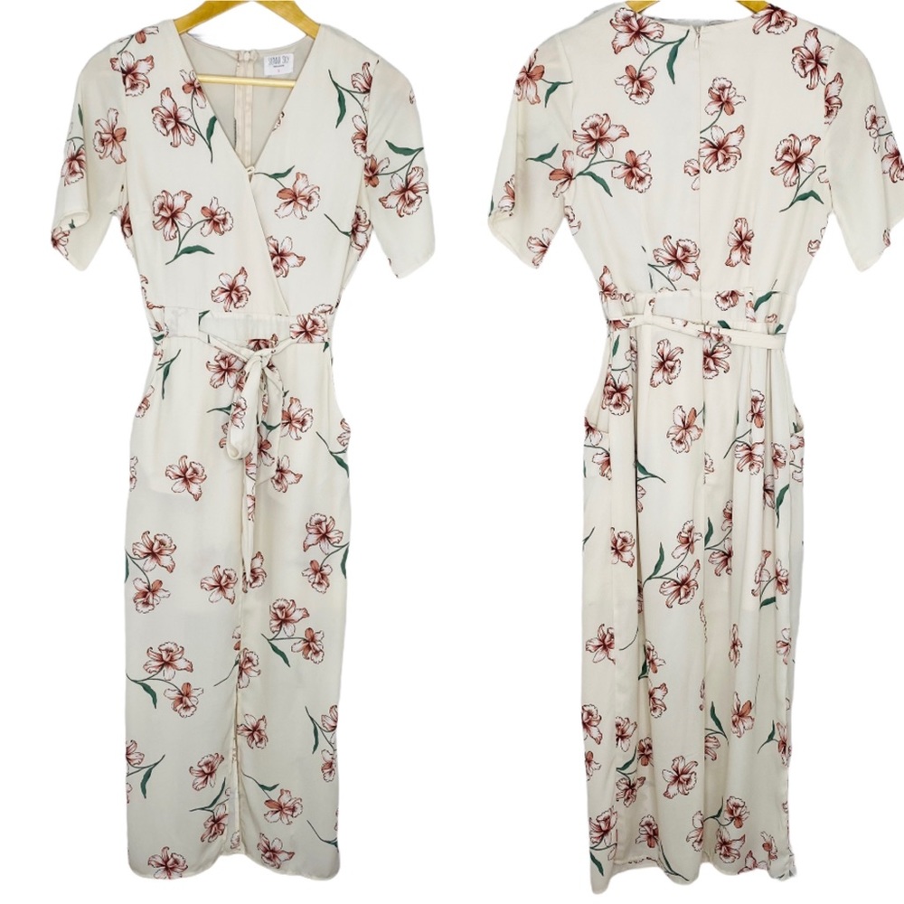 Sienna Sky Floral High Low Maxi Dress Small
